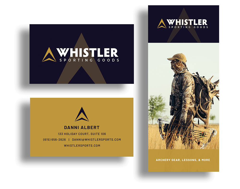 Print and web design for archery stores